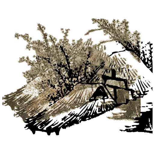 Thatched roofs and blossom