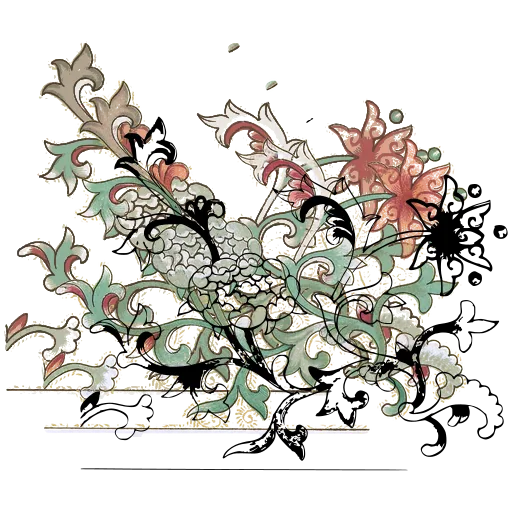 Flowering vine panel