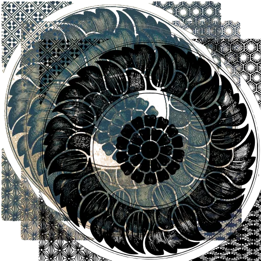 Chrysanthemum roundel 01