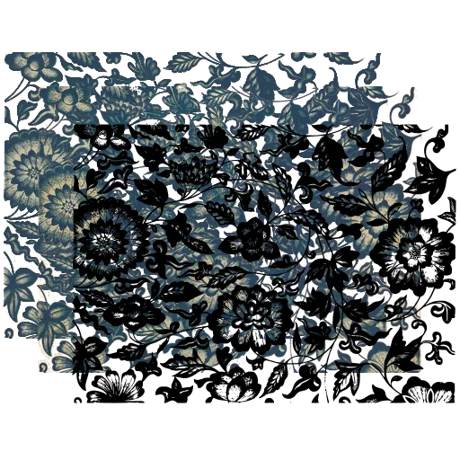 Dense floral panel