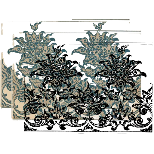 Flower cluster border