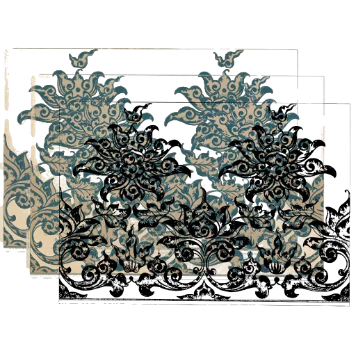 Flower cluster border