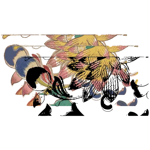 Flower scroll border