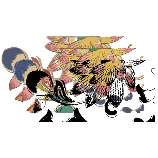 Flower scroll border