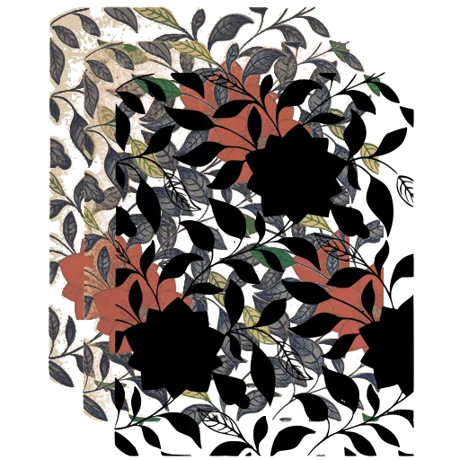 Flowering vine pattern
