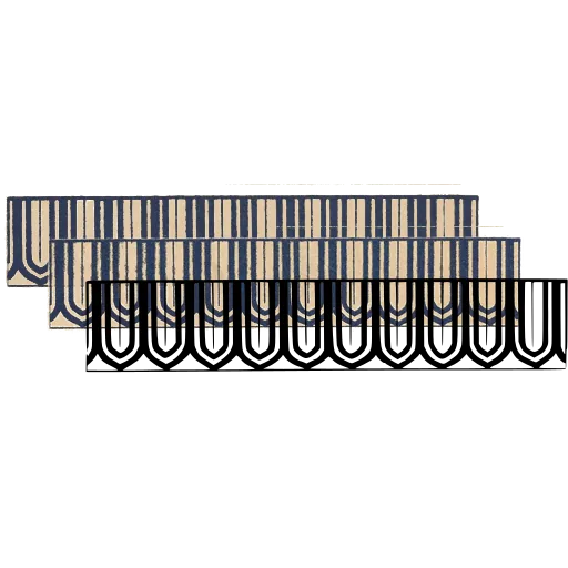 Arched fringe band