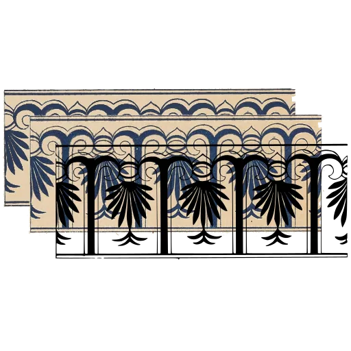 Arcaded palmette band