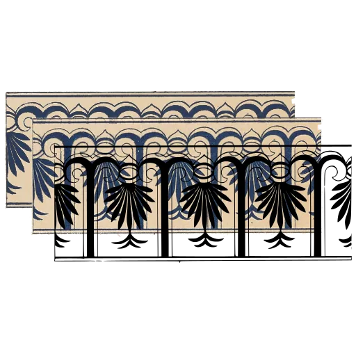 Arcaded palmette band