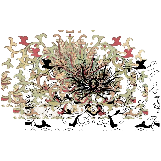 Chrysanthemum panel ornament