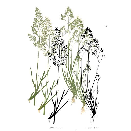 Two grasses with fine panicles