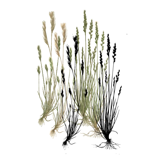 Tufted grass with knobbed spikes