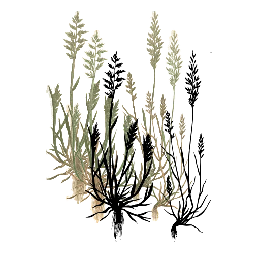 Grass tuft with fine panicles