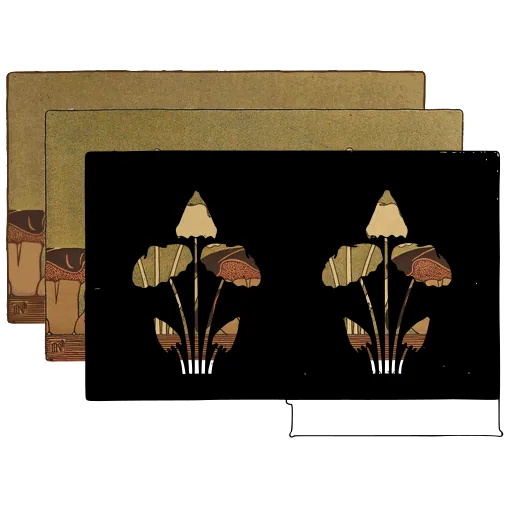 Mushroom border design 02