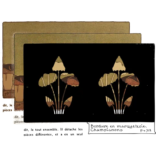 Mushroom border design 02