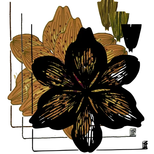 Stylised lily