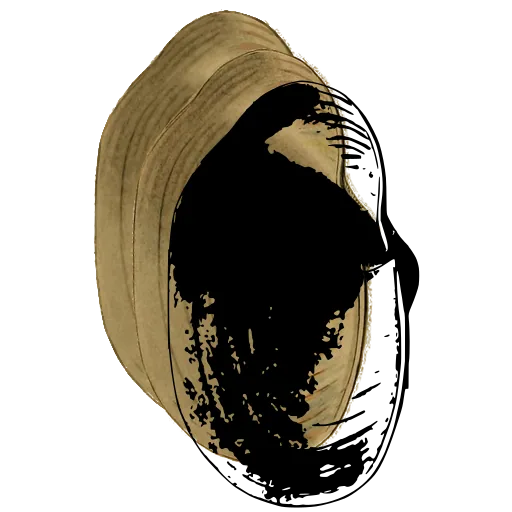 Dark bivalve shell 03