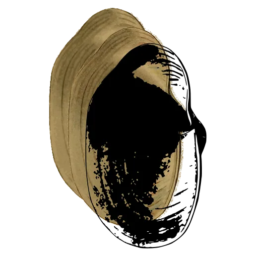 Dark bivalve shell 03