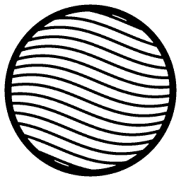 Flow Lines Round Panel