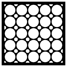 Ring Grid Square Panel