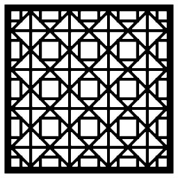 Window Lattice Square Panel