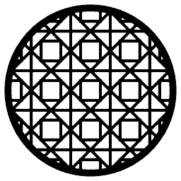Window Lattice Round Panel