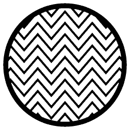 Zigzag Rows Round Panel